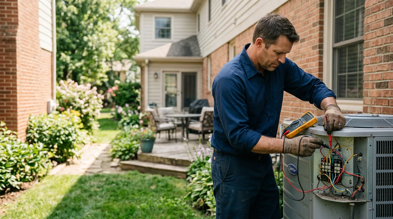 HVAC technician working near Avon, NY